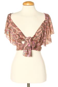 Blouse à manches courtes XS purple gaeeu