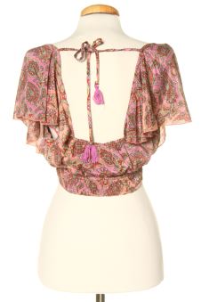 Blouse à manches courtes XS purple gaeeu