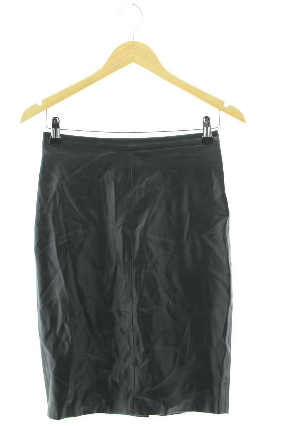 Falda de Mango de la talla 34, de color negro de sintético