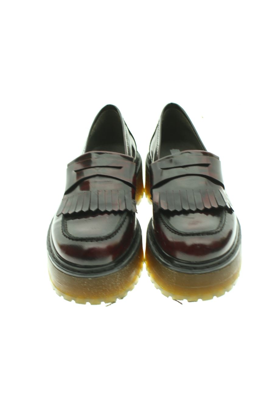 Plataformas de Gaia Shoes de la talla 35, de color burdeos de