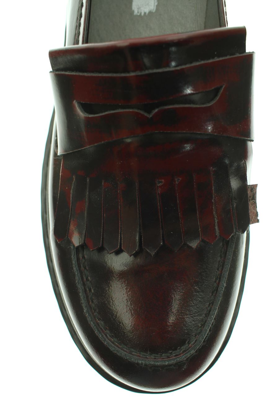 Plataformas de Gaia Shoes de la talla 35, de color burdeos de