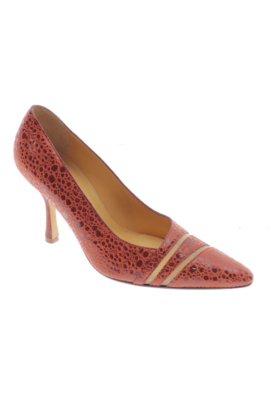 Zapatos de tacon de René Mancini de la talla 38, de color marrón de