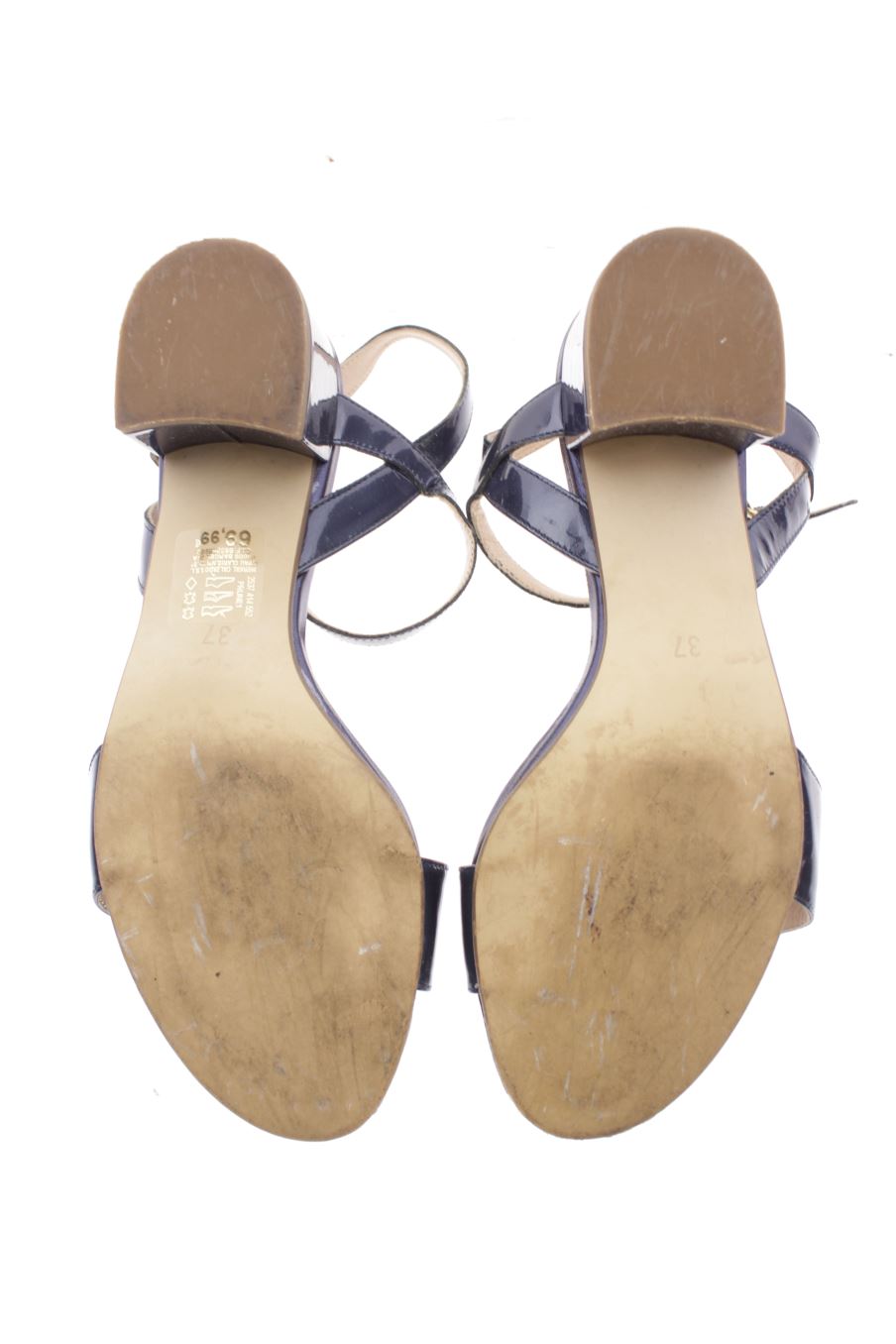 Sandalias tacon de Fosco de la talla 37, de color azul de