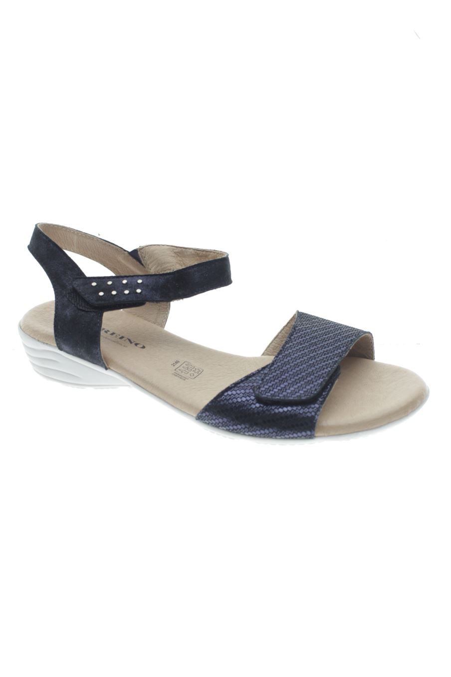 Sandalias planas de geo reino de la talla 40, de color azul marino de