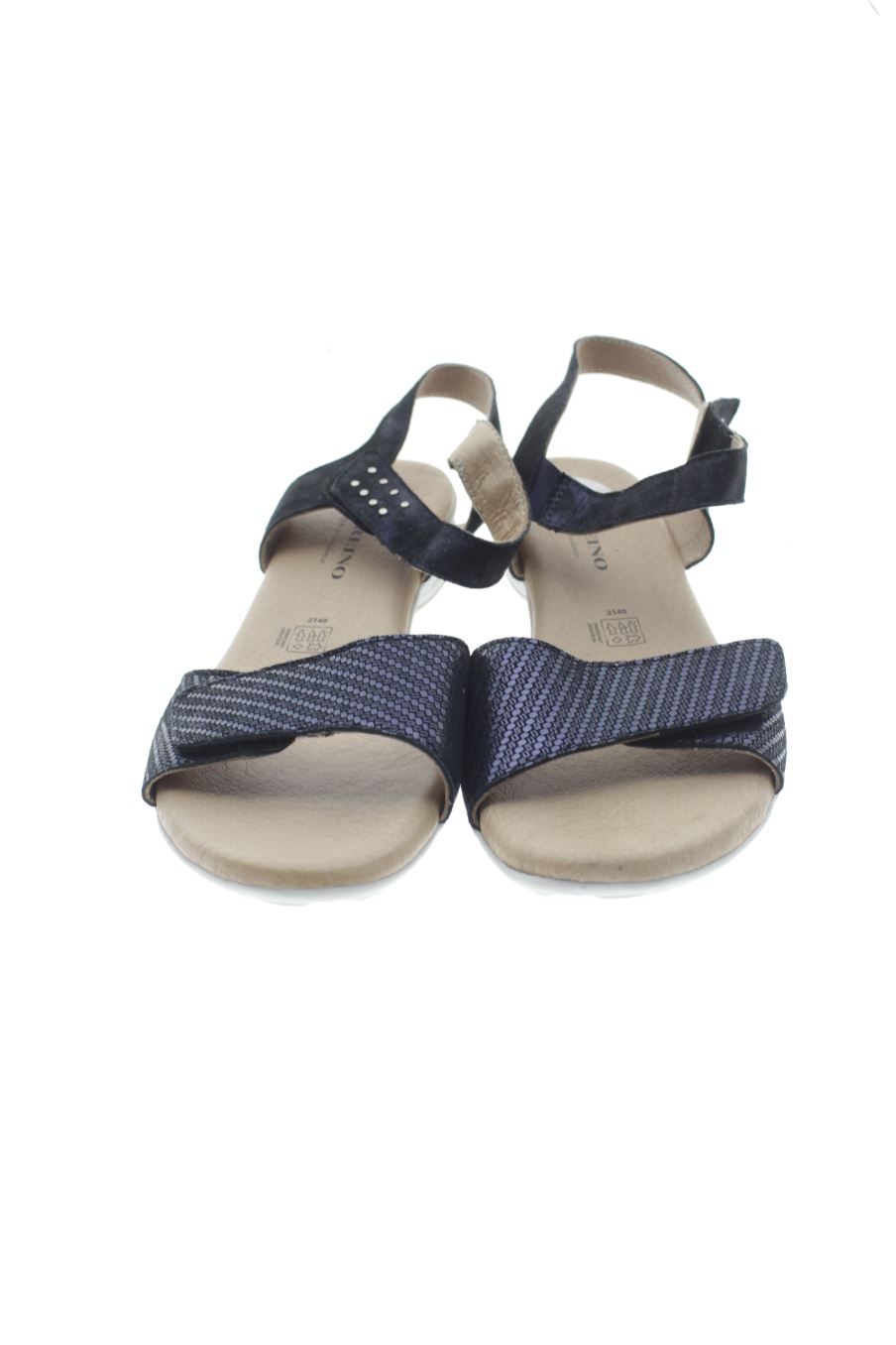 Sandalias planas de geo reino de la talla 40, de color azul marino de