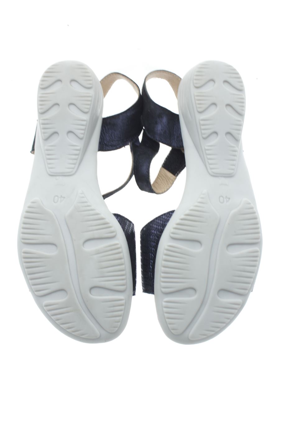 Sandalias planas de geo reino de la talla 40, de color azul marino de