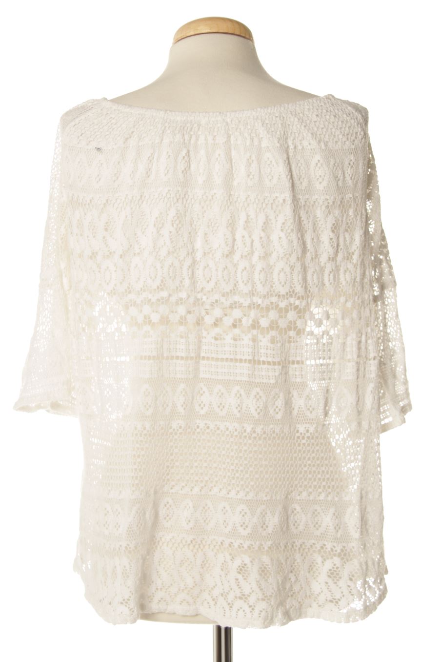 Blouse à manches courtes Oysho de la taille S, de couleur blanc