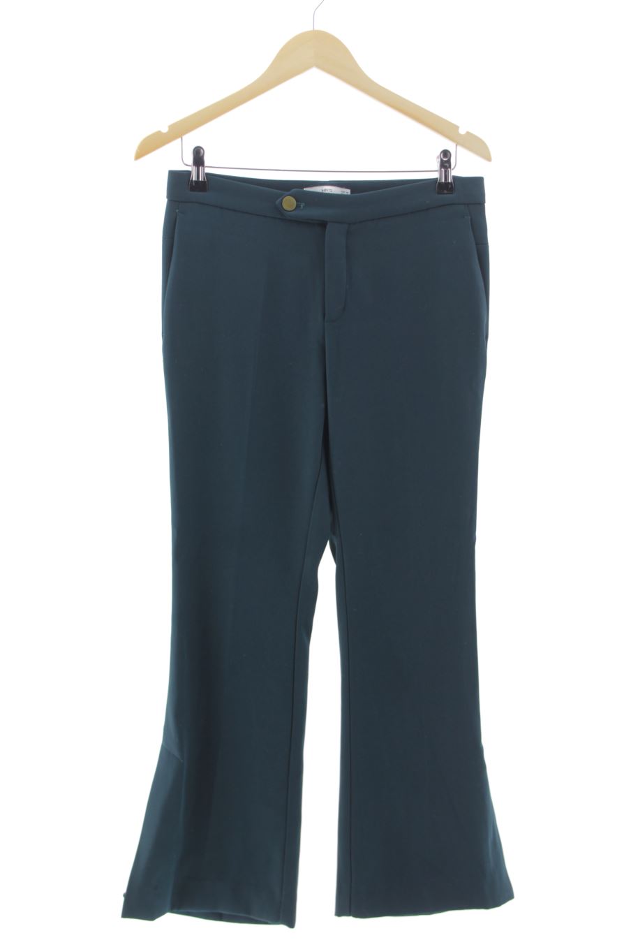 Pantalón de Mango de la talla 36, de color verde