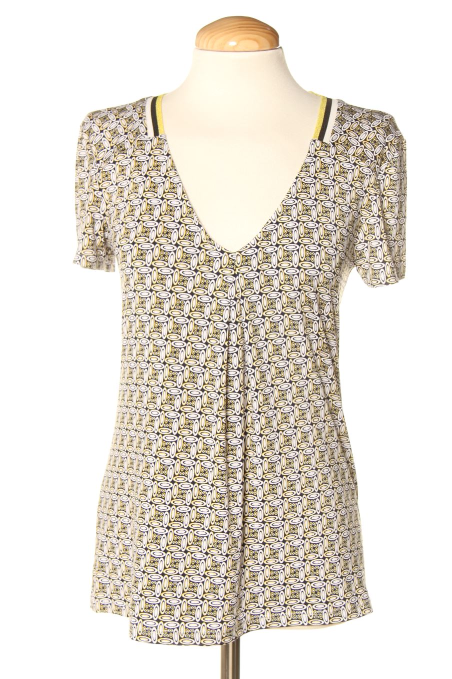 Blouse à manches courtes Cache cache de la taille S, de couleur imprimés