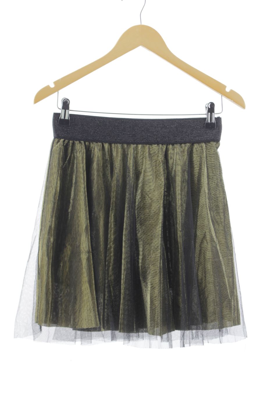Falda de PERCENTIL de la talla S, de color dorado