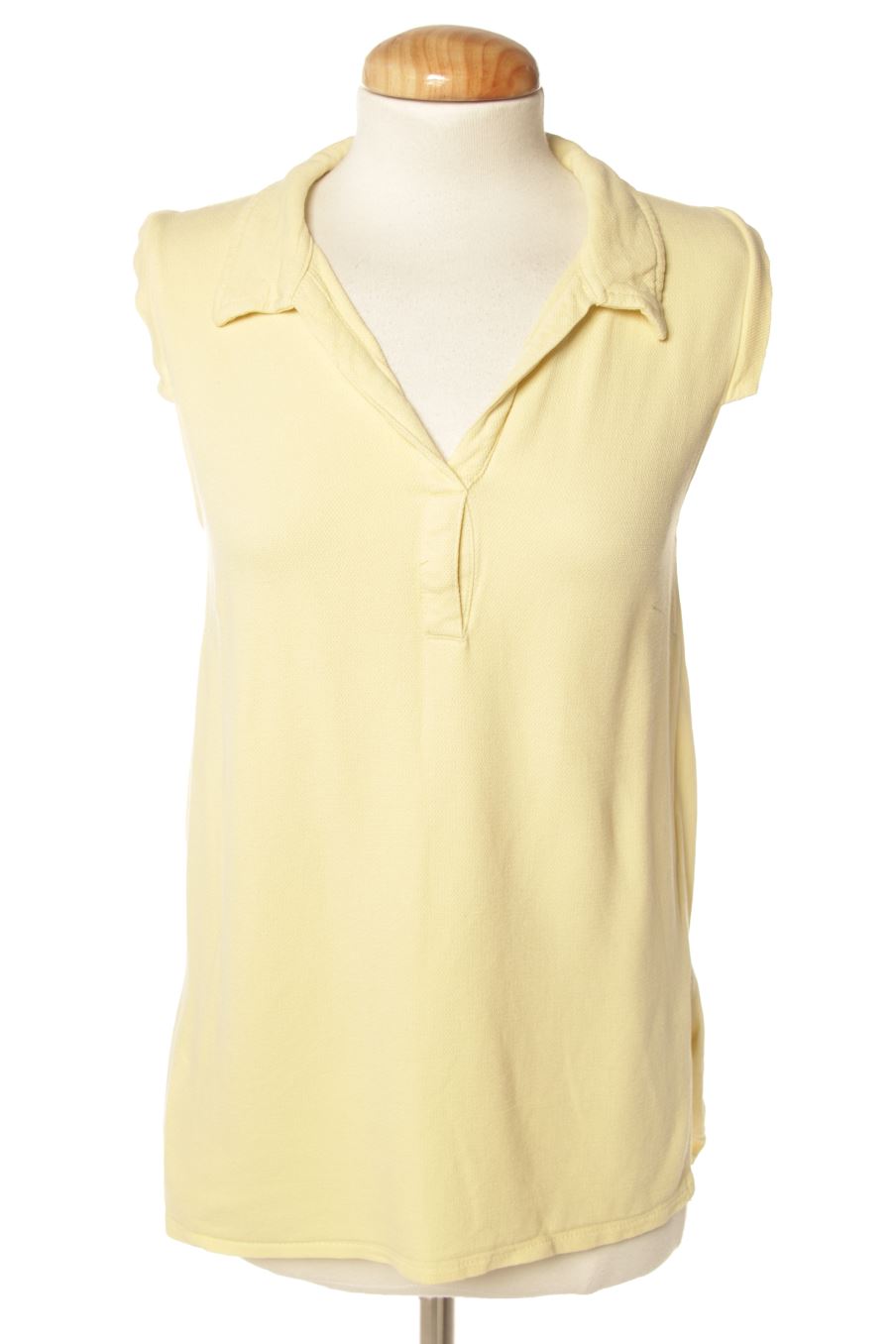 Camiseta sin mangas de Sfera de la talla S, de color amarillo
