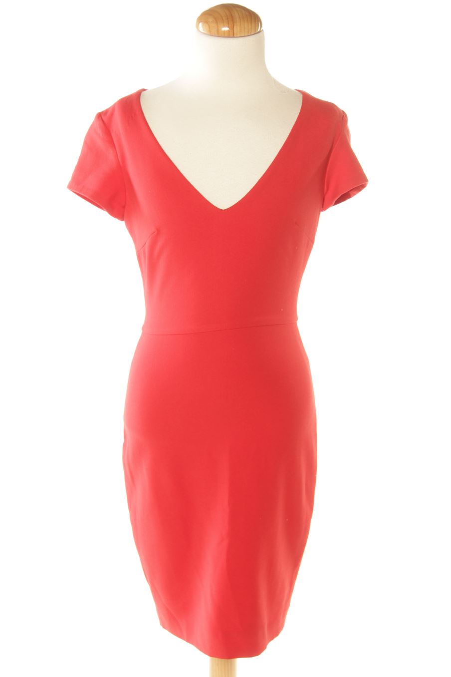 Vestido casual de Trafaluc de la talla XS, de color rojo
