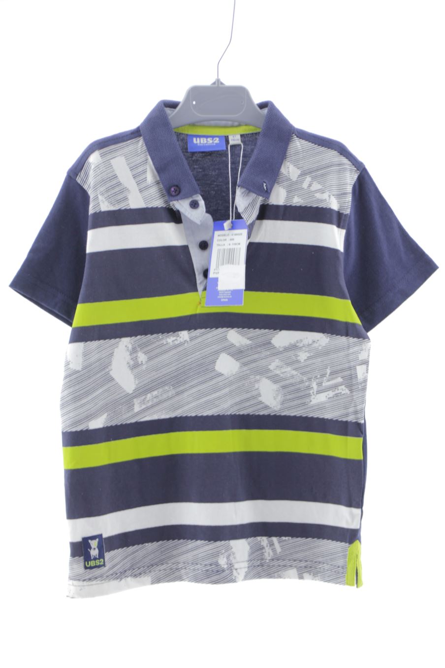 Polo  UBS2 de la taille 6 ans avec une étiquette