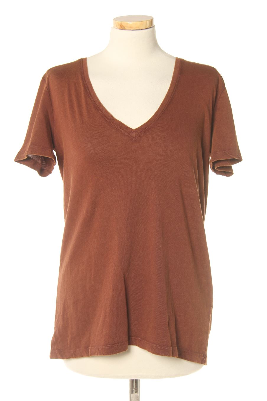 Camiseta de Zara de la talla M, de color marrón