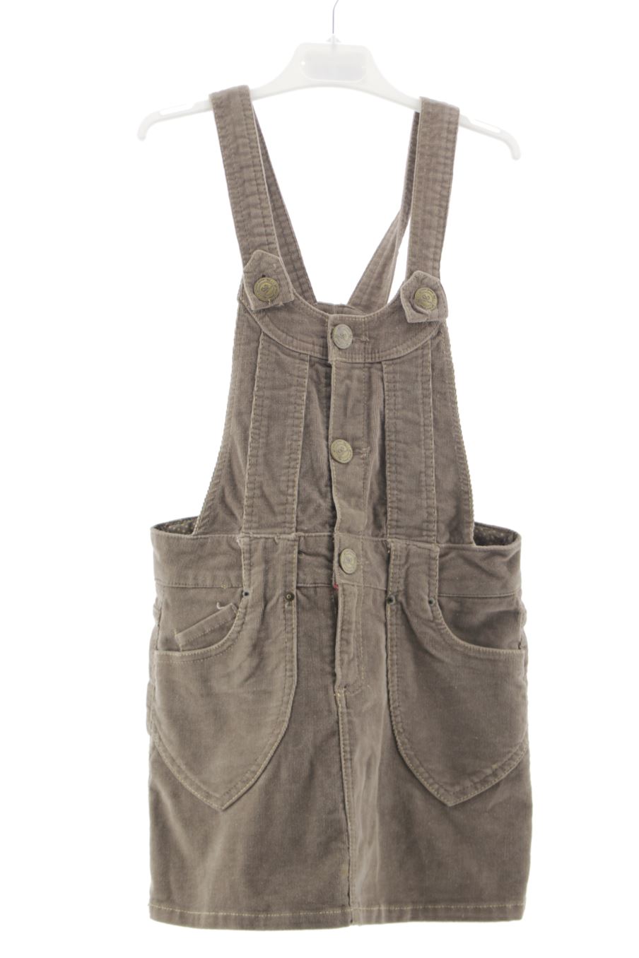 Vestido sport de Zara de la talla 9 años de pana de segunda mano