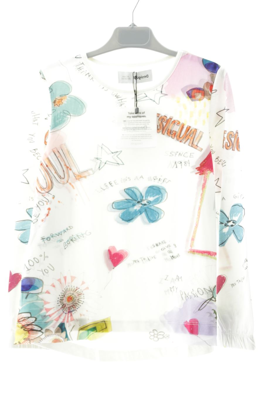 Maglietta a maniche lunghe de Desigual de la talla 7 anni con etichetta