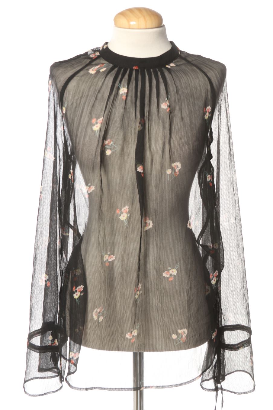 Blouse à manches longues Promod de la taille M, de couleur fleurs