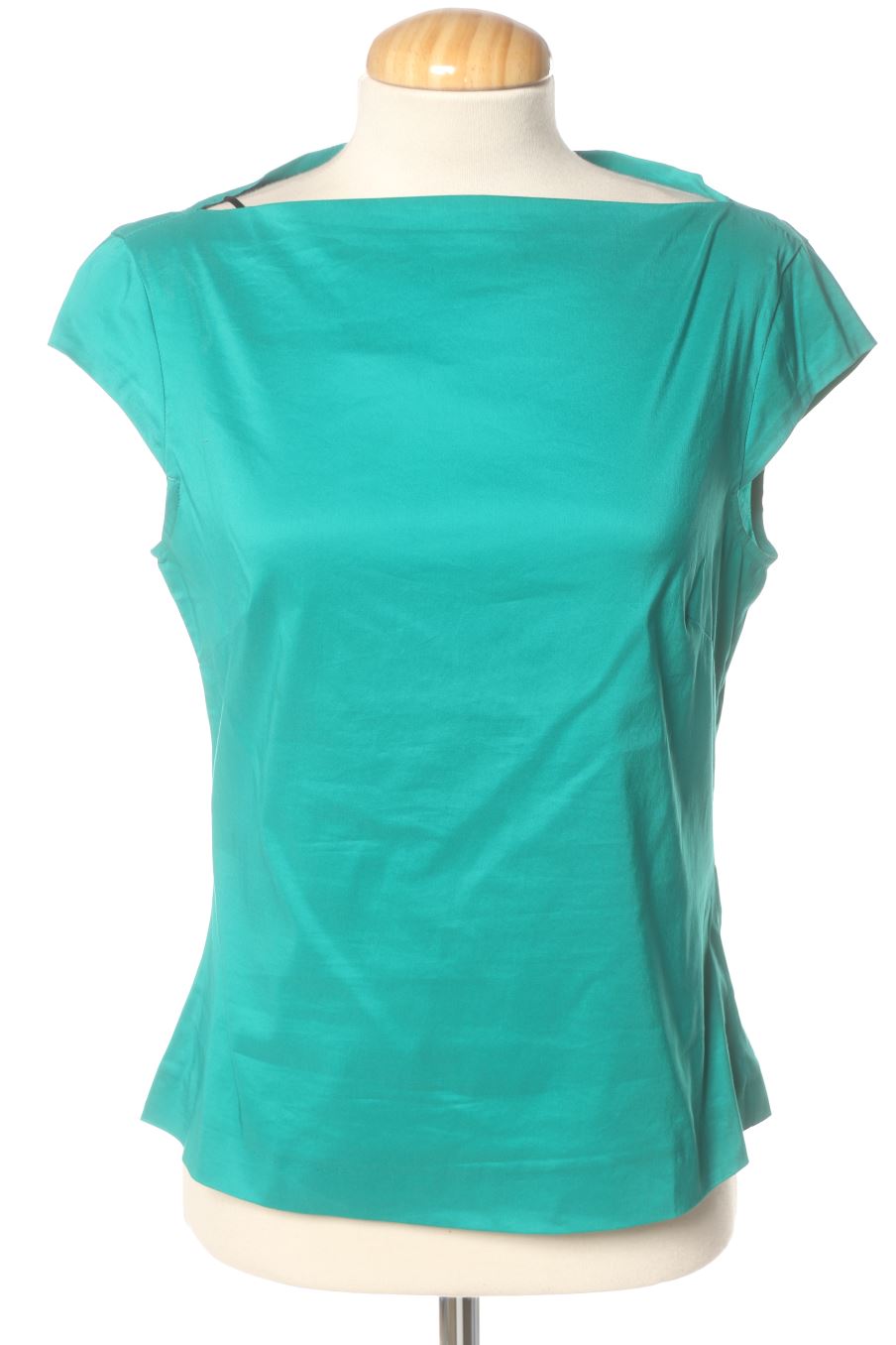 Blouse à manches courtes Zara de la taille XS, de couleur vert