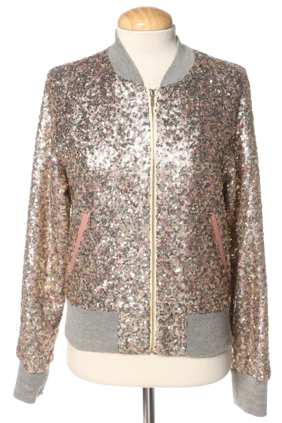 Jacke von Zara Größe S, Farbe Golden, für