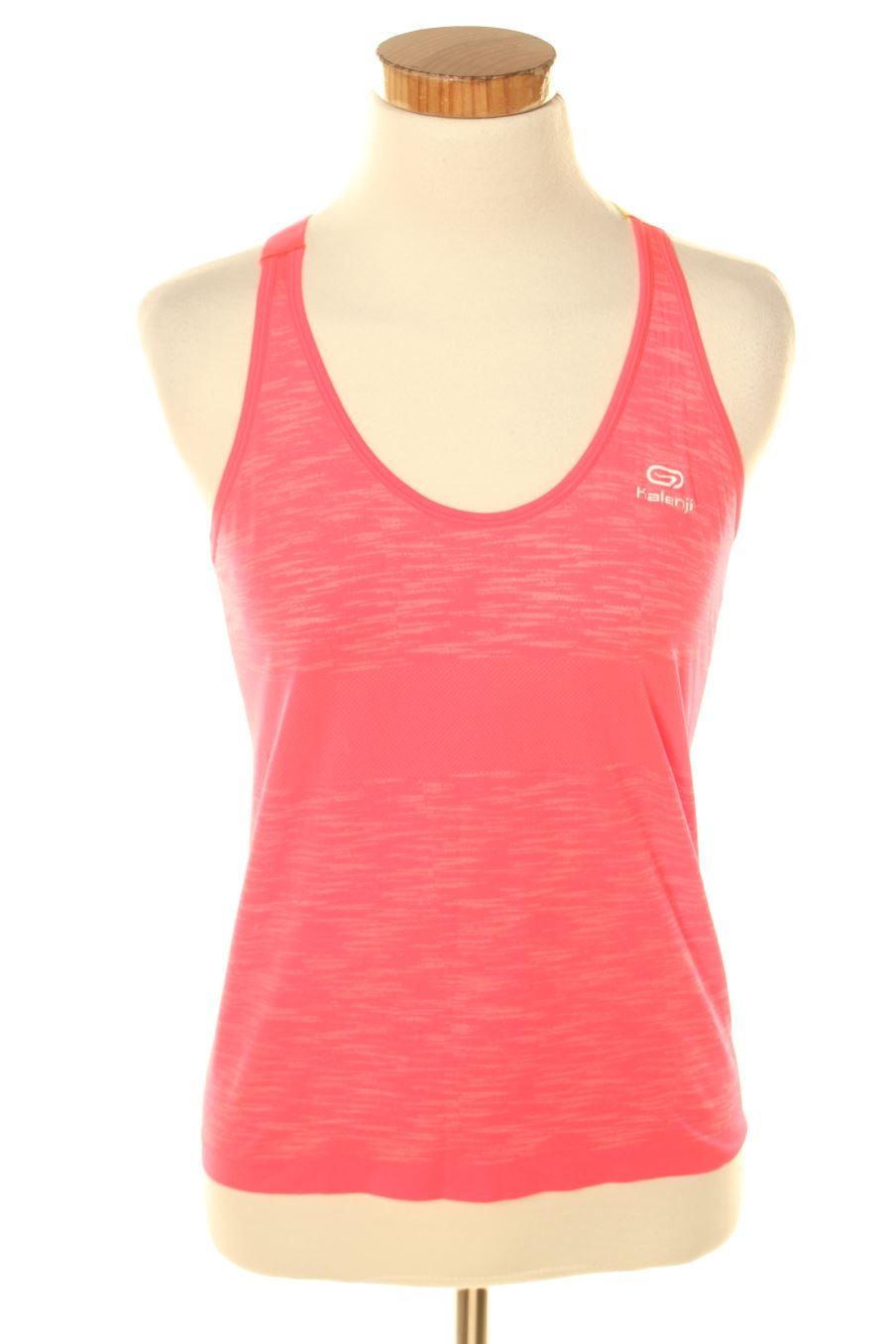 Top deportivo de Kalenji (DECATHLON) de la talla XS, de color rosa