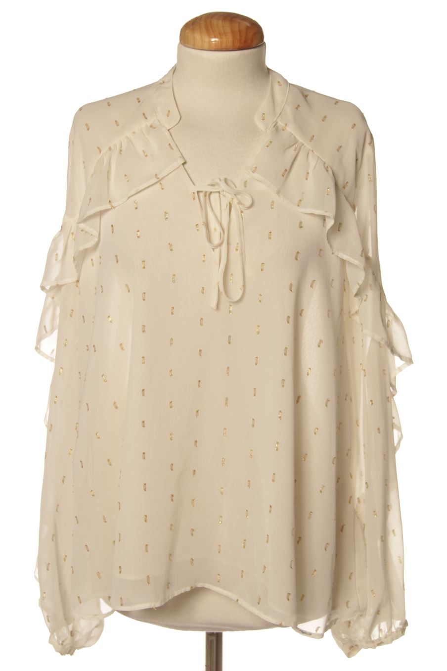 Blusa de manga larga de River island de la talla 42, de color beige