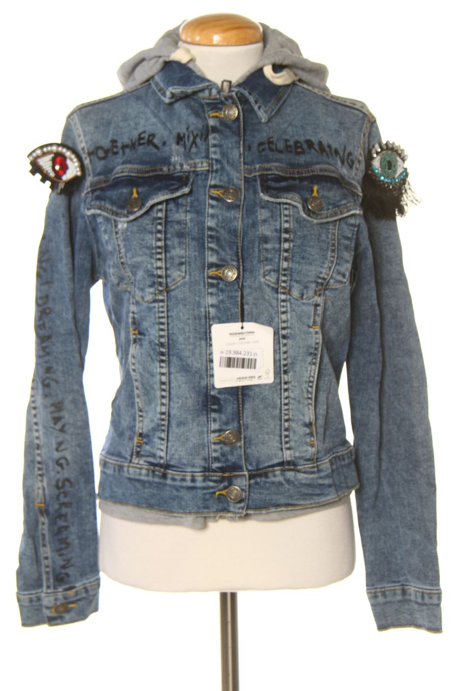 Blouson Desigual de la taille M, de couleur bleu de denim