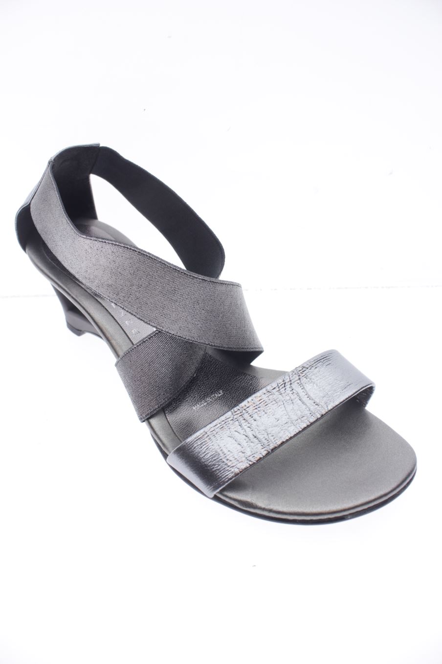 Sandalias tacon de Nr Rapisardi de la talla 35, de color argentato