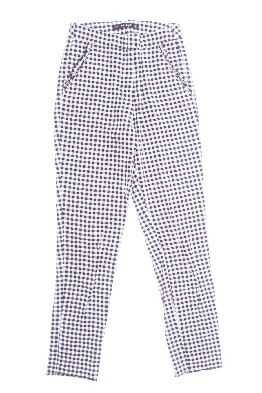 Pantalones de Zara de la talla XS, de color cuadros