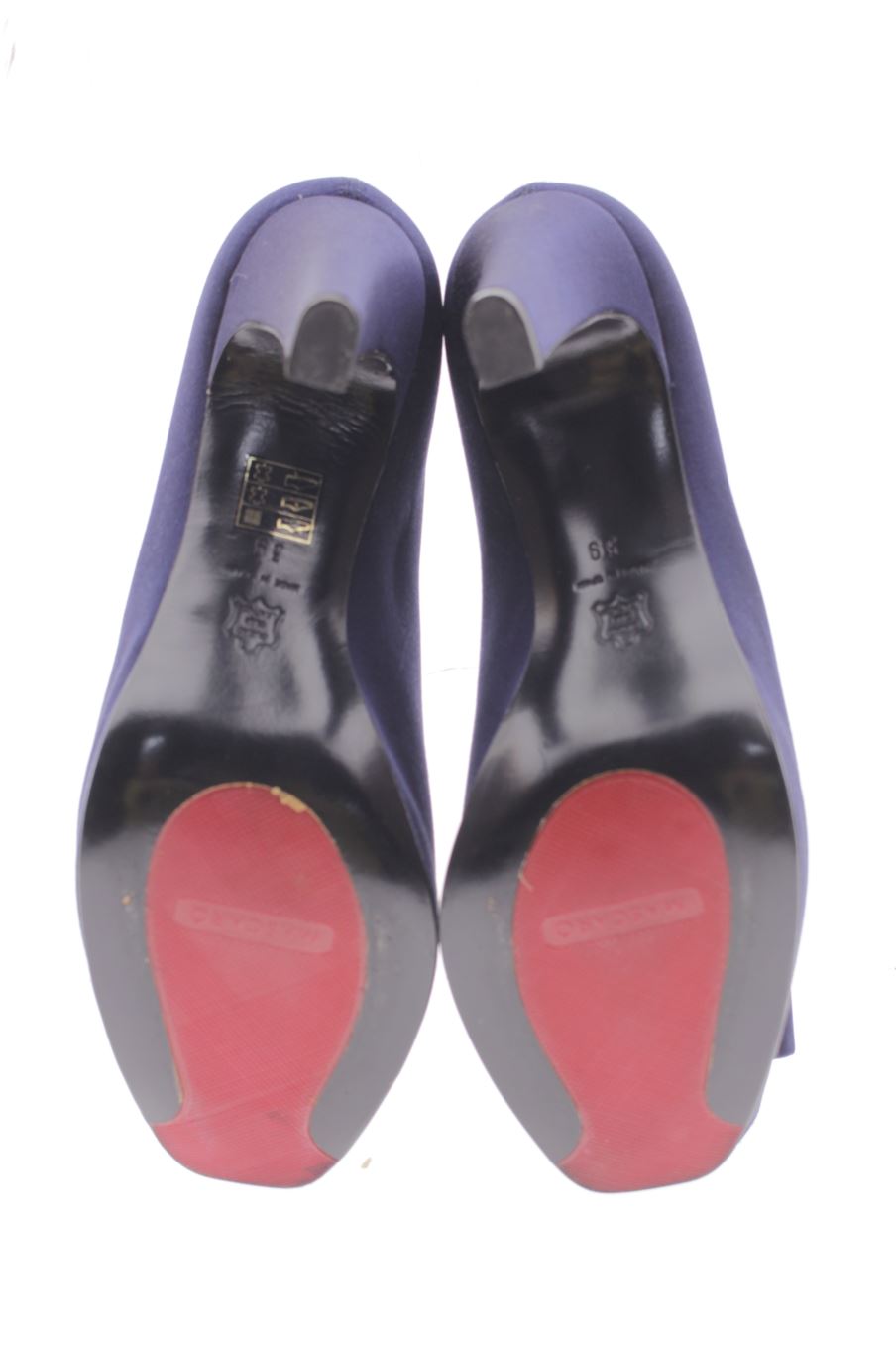 Zapatos de tacon de MASCARÓ de la talla 39, de color azul marino de