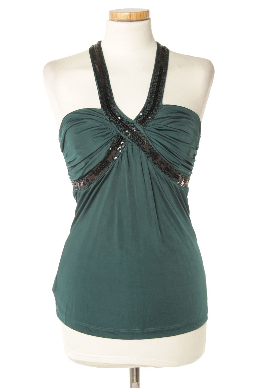 Top Mango de la taille S, de couleur vert