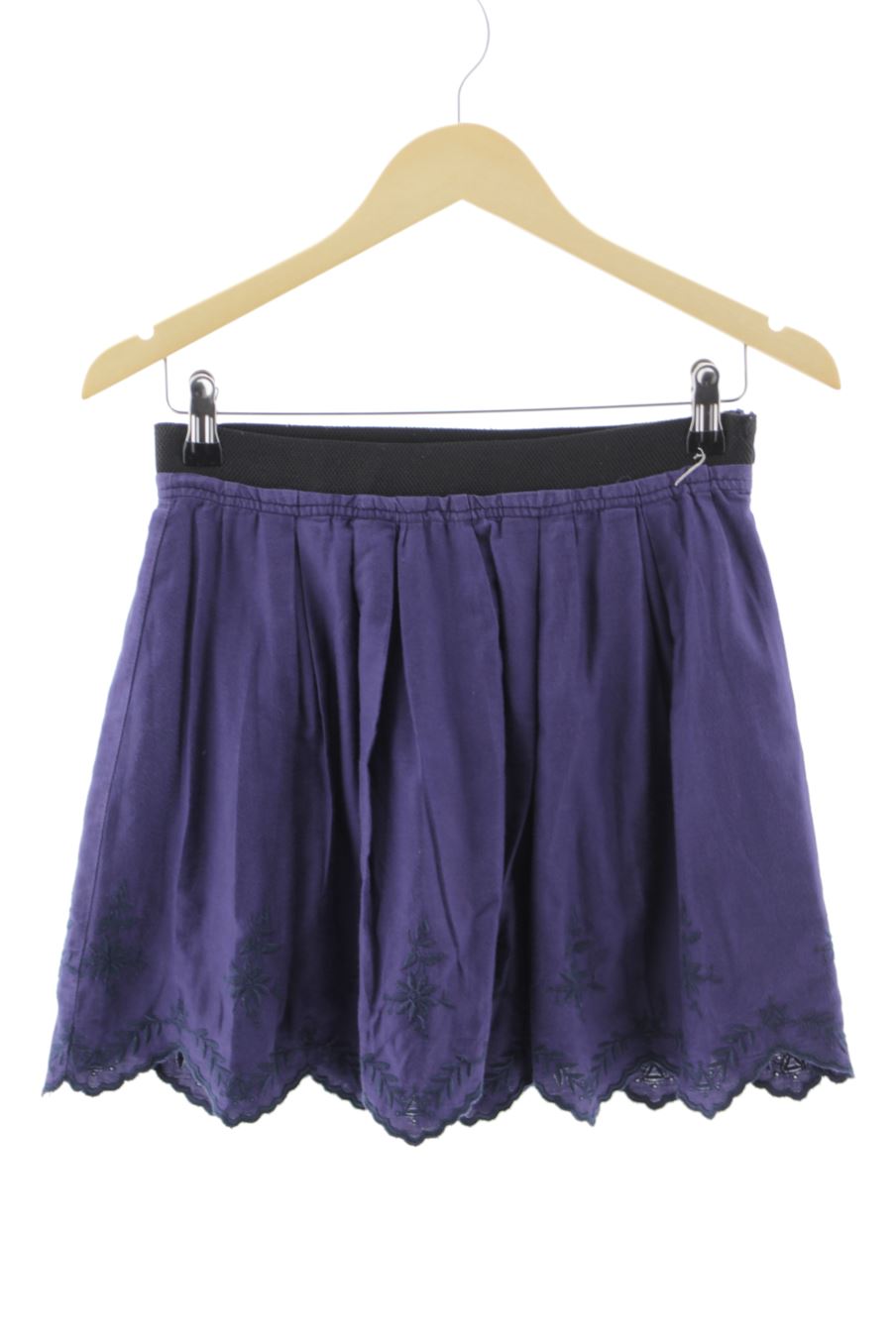 Aufwändiger Rock von Zara Größe XS, Farbe Marineblau, für