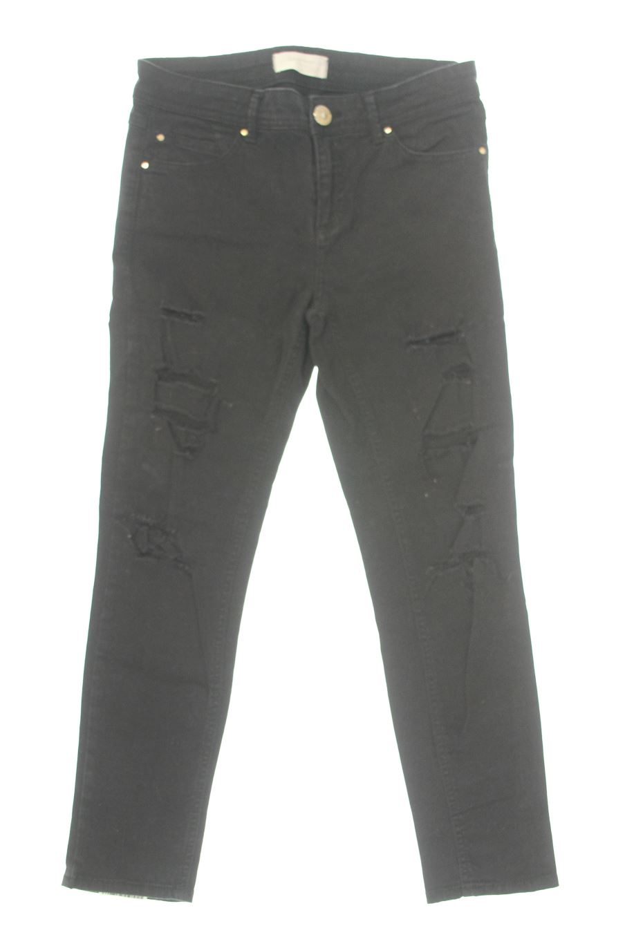Jeans von Stradivarius Größe 36, Farbe Schwarz, aus Jeanskleidung für