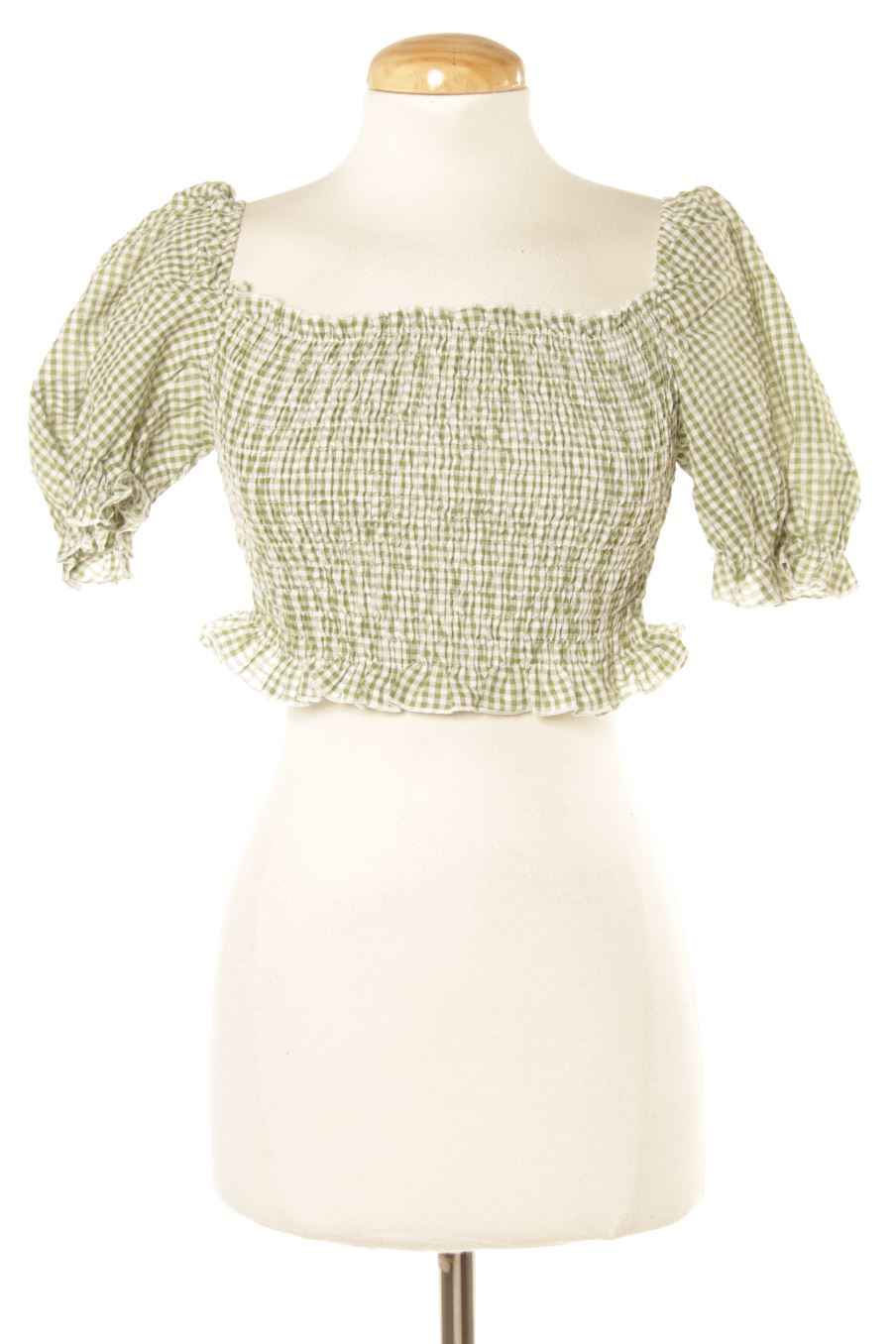 Blusa de manga corta de PERCENTIL de la talla S, de color cuadros