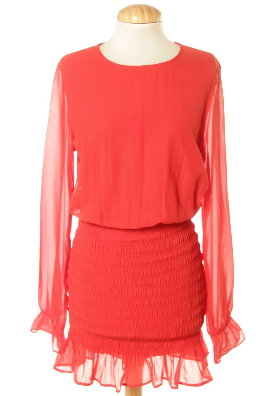 Robe casual H&M de la taille 38, de couleur rouge