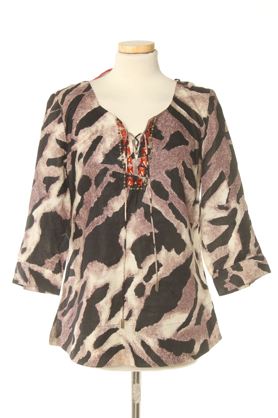Blouse à manches longues Yera de la taille 44, de couleur imprimés