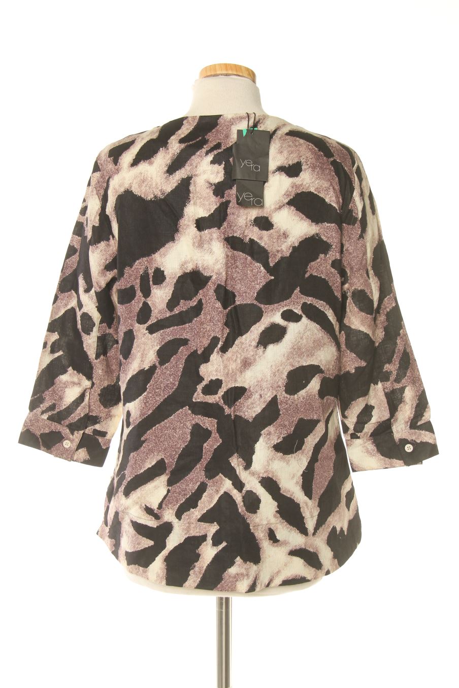 Blouse à manches longues Yera de la taille 44, de couleur imprimés
