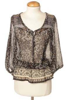 Kurzärmelige Bluse 36 Camaieu