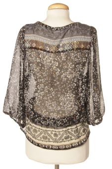 Kurzärmelige Bluse 36 Camaieu