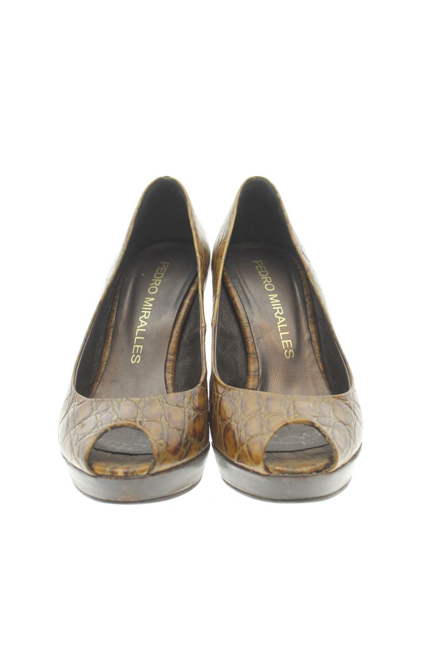 Zapatos de tacon de Pedro Miralles de la talla 38, de color animal print de