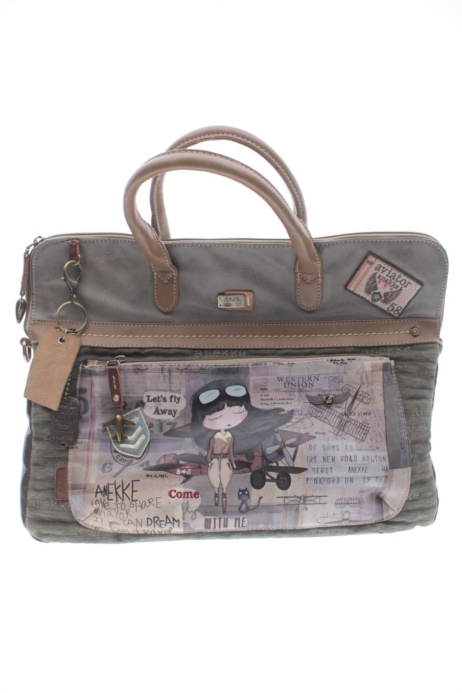Bolso de Mano Beige de ANEKKE
