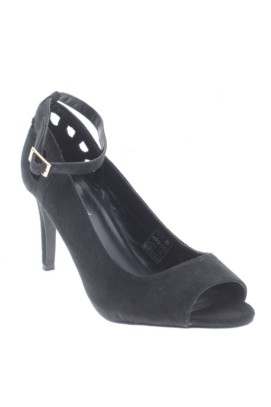 Sandalias tacon de Promod de la talla 37, de color negro de