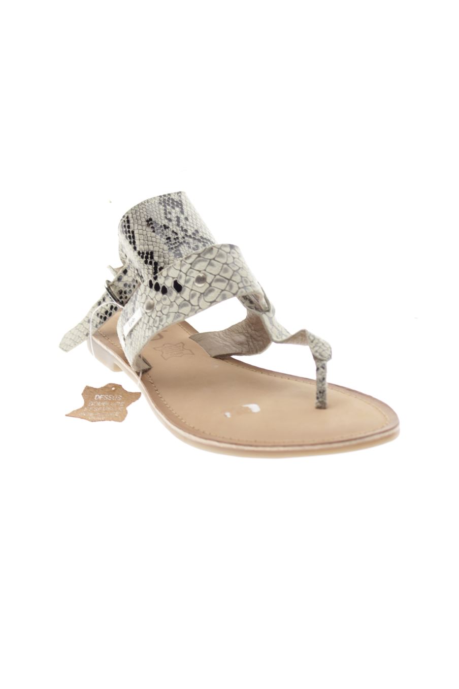 Sandalias planas de LPB de la talla 37, de color animal print de