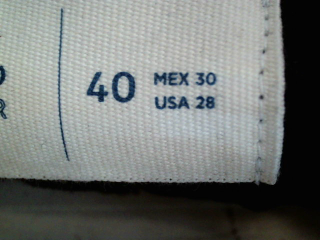 Vaqueros de Springfield de la talla 40, de color negro de ropa vaquera