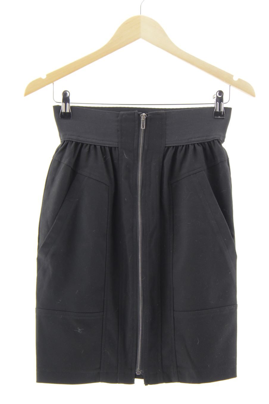Falda de Zara de la talla XS, de color negro