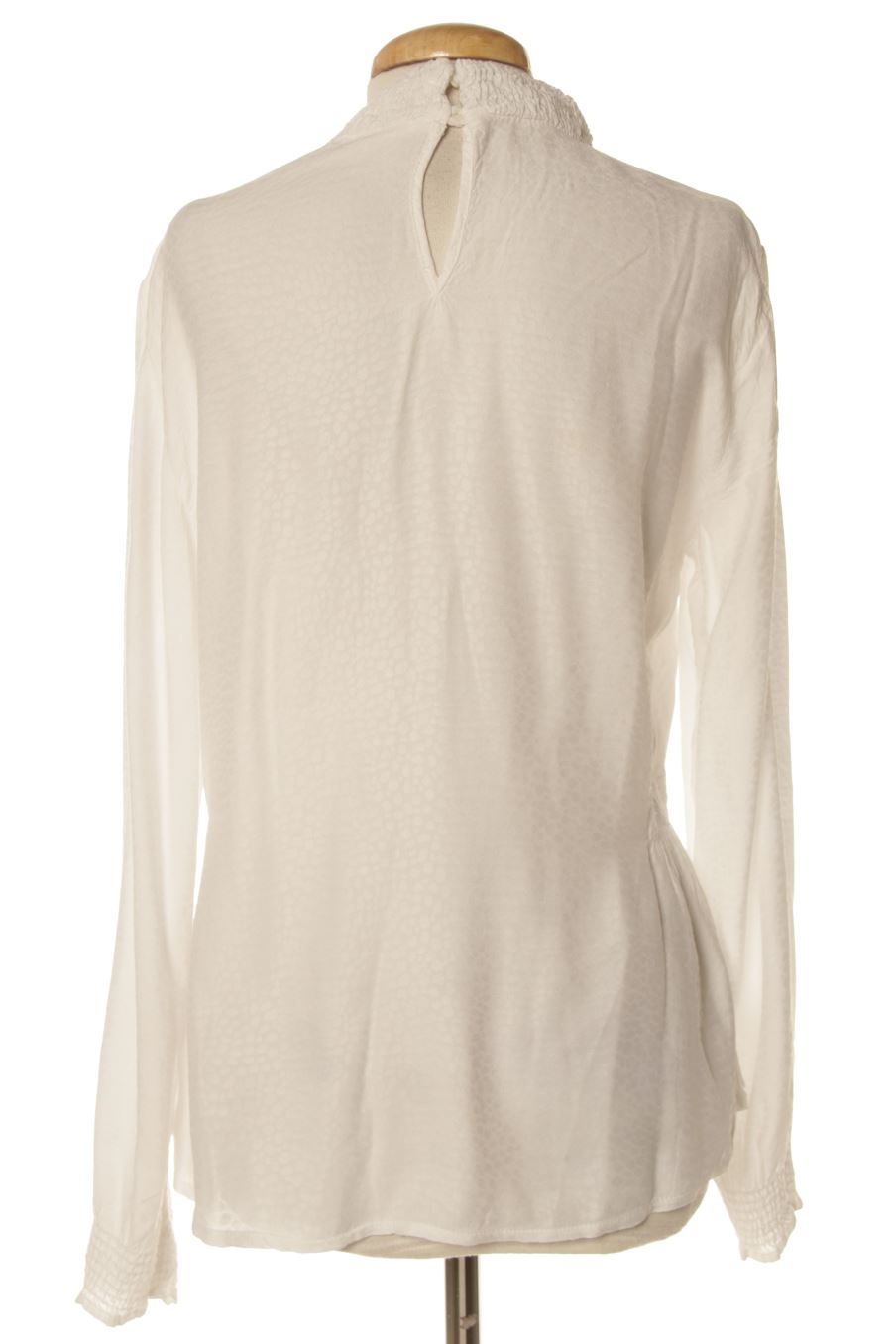 Blouse à manches longues Promod de la taille M, de couleur blanc