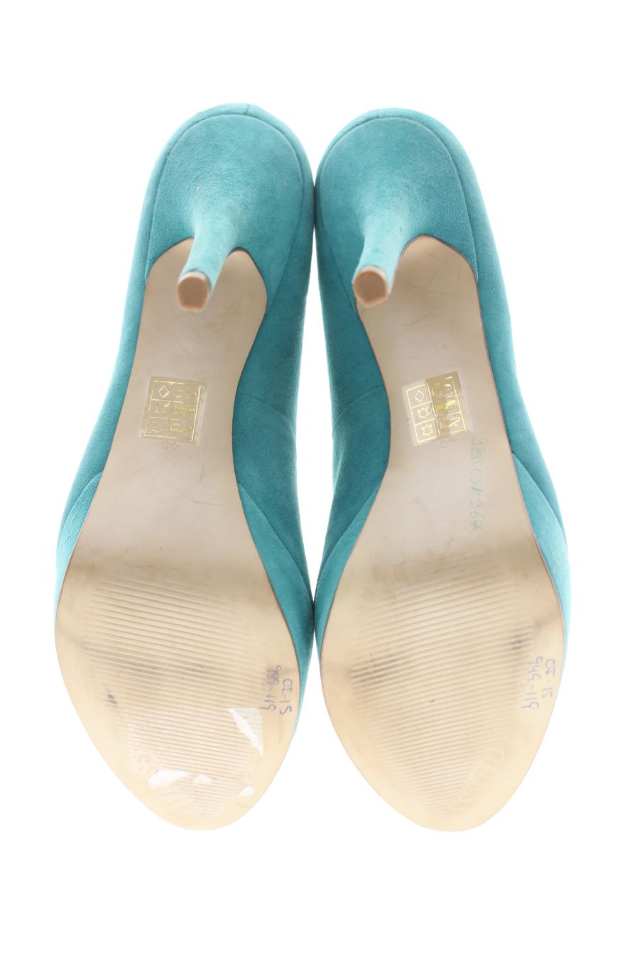 Zapatos de tacon de Guess de la talla 40, de color turquesa de