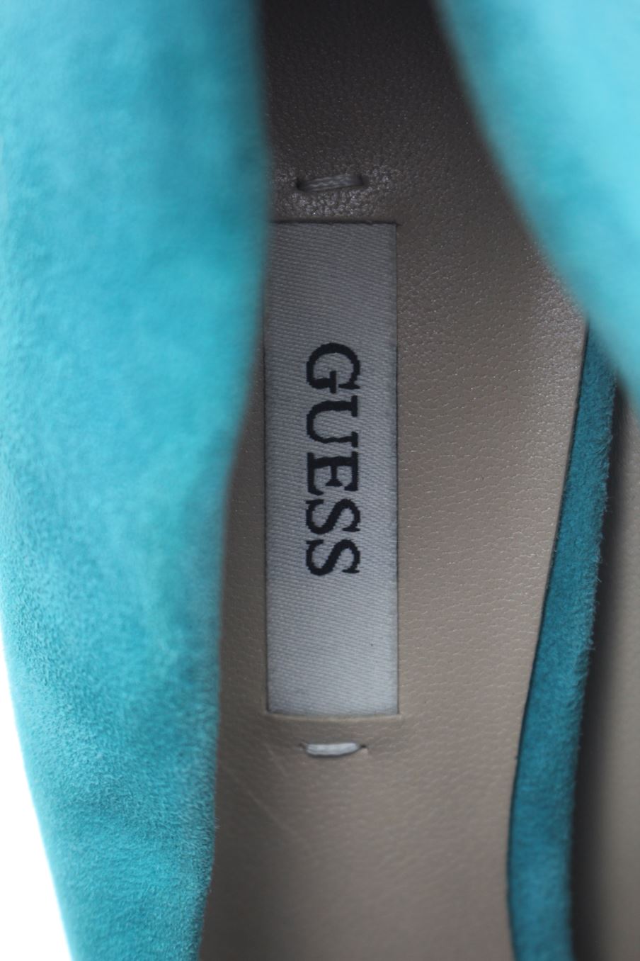 Zapatos de tacon de Guess de la talla 40, de color turquesa de