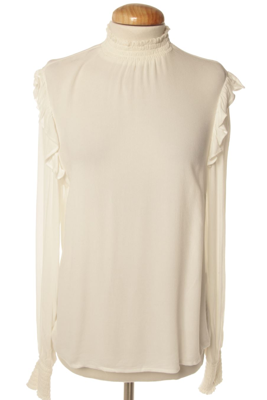 Blouse à manches longues Stradivarius de la taille M, de couleur blanc