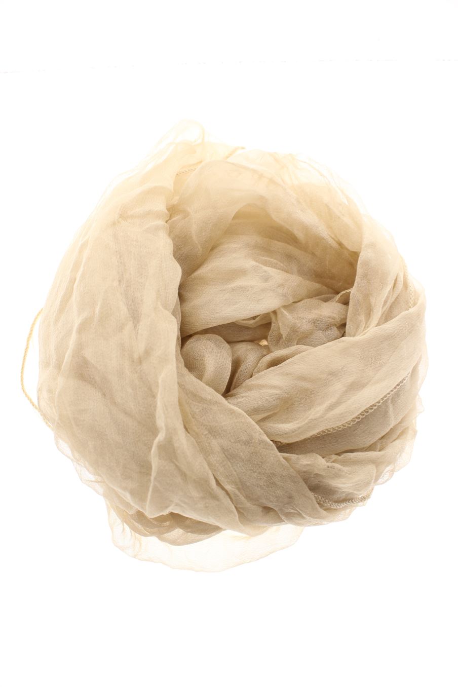 Foulards PERCENTIL de la taille Taille unique, de couleur beige de soie