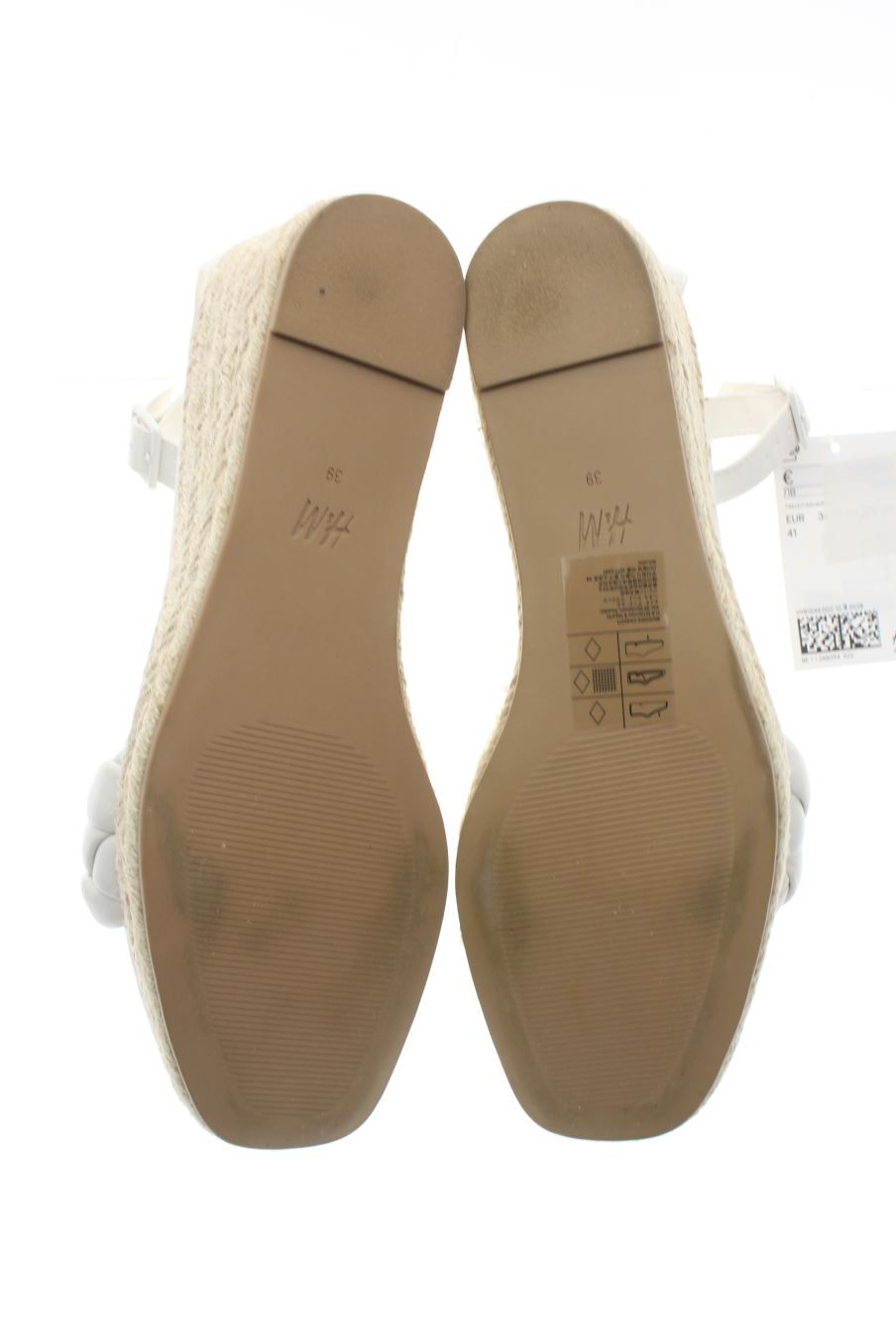 Plataformas de H&M de la talla 39, de color blanco de